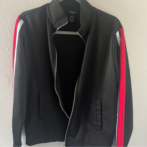 Men’s Forever 21 Track Jacket High Collar - Picture 2 of 9